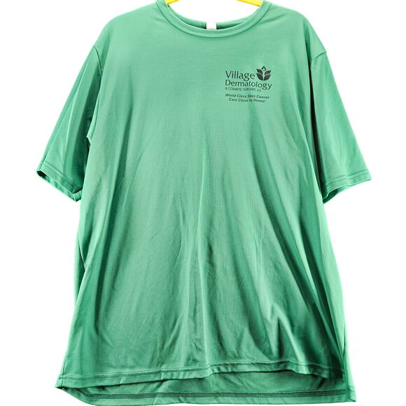 A4 Mens Graphic Tee Shirt Green Size 2XL 100% Polyester Short Sleeve Pullover - Picture 1 of 12